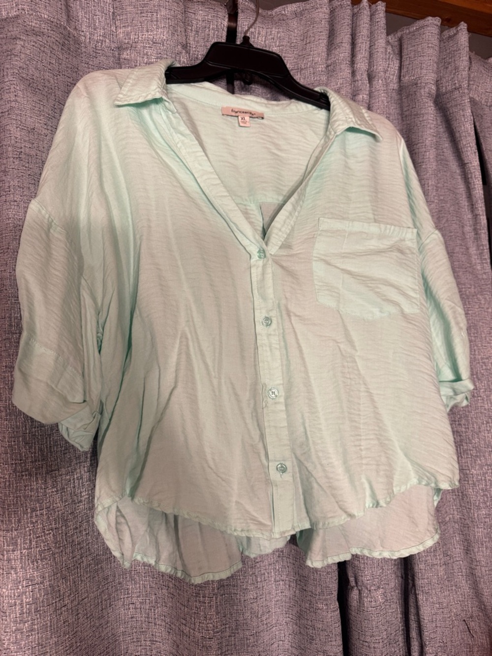 Light Mint Button-Up Shirt - Picture 2 of 5